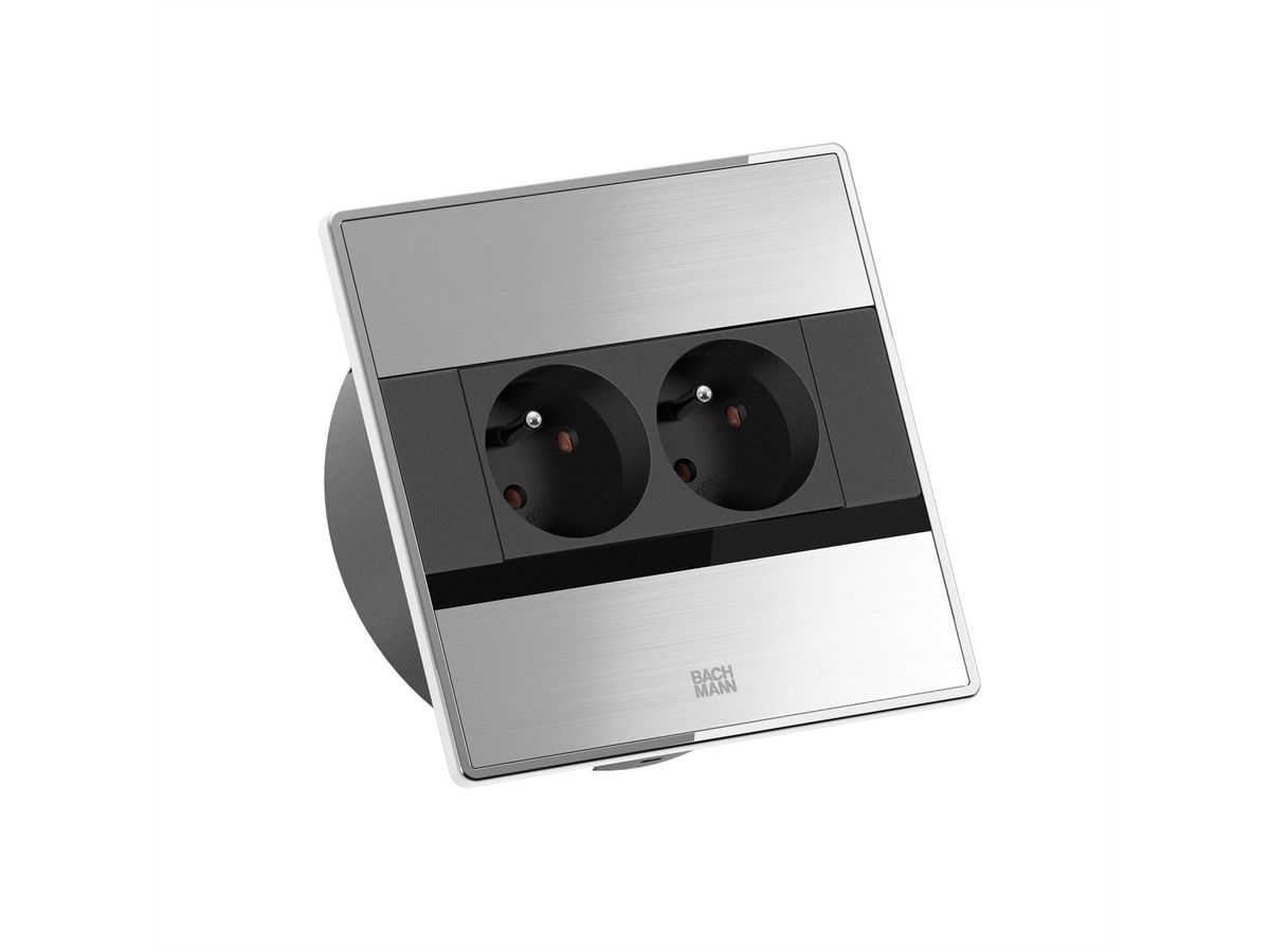 BACHMANN SENSE Edelstahl-Optik 2xUTE, L=2,0m AEH