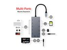 EXSYS EX-1221HM USB 3.2 Gen1 C-HUB 11 Ports für Notebook, Matebook und MacBook