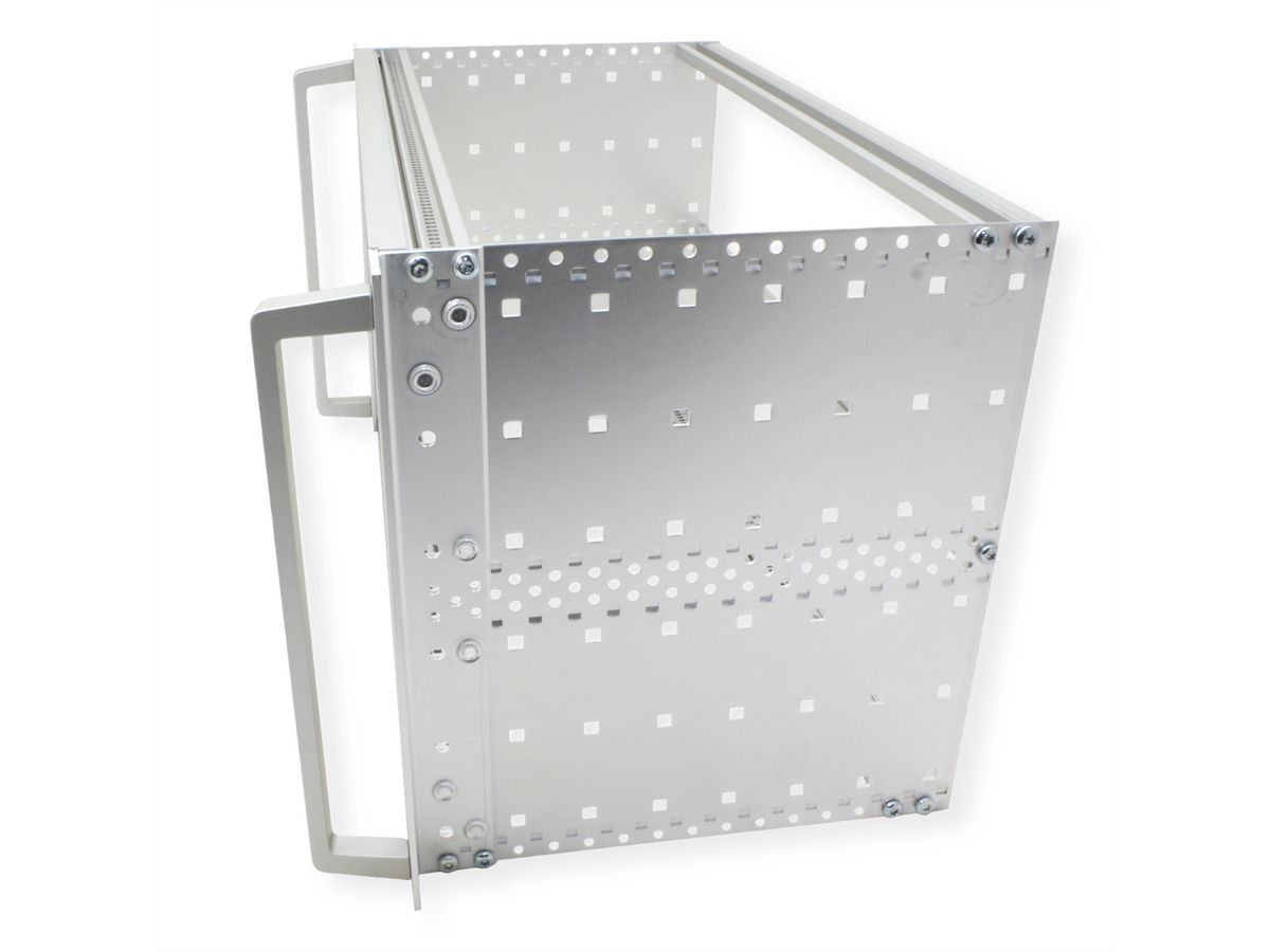SCHROFF EuropacPRO 19" moduledrager voor moduledrager, zwaar, achteraf af te schermen, met handgreep vooraan, 6 HE, 235 mm