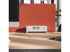 BACHMANN DESK 2xCEE7/3 1xUSB A/C 22W GST18 RAL9010