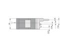 SCHROFF Inserter/Extractor Handle Type IEL, Grey Lever, Black Button, Top, 100 Pieces