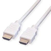 VALUE HDMI High Speed Cable met Ethernet M-M, wit, 1 m