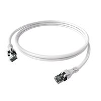 EasyLan DualBoot PushPull IP20 patchkabel, Cat.6A (Klasse EA), S/FTP, wit, 1 m
