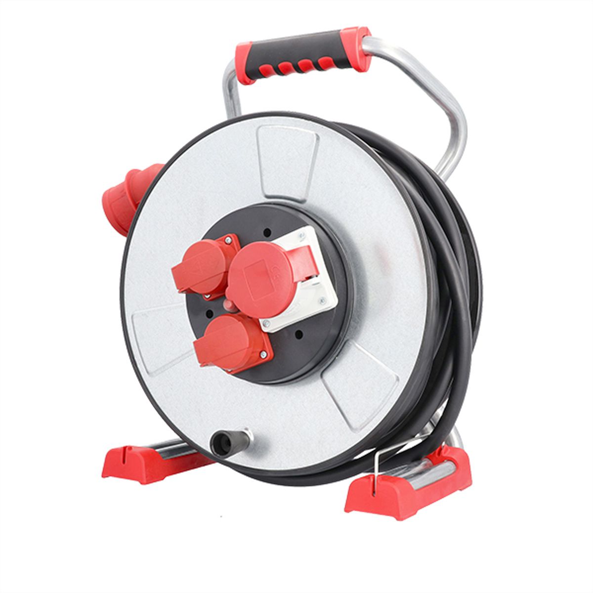 BACHMANN professional CEE cable reel IronCoat 3xCEE7/3 25.0m CEE7/7