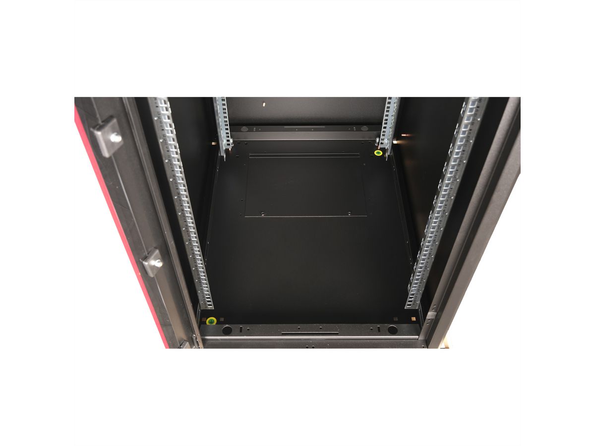ROLINE 19-inch netwerkkast Basic 22 U, 600x800 BxD Glazen deur zwart