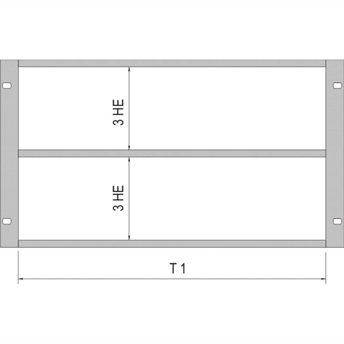 SCHROFF Combined Mounting Kit for Chassis, 84:0 HP