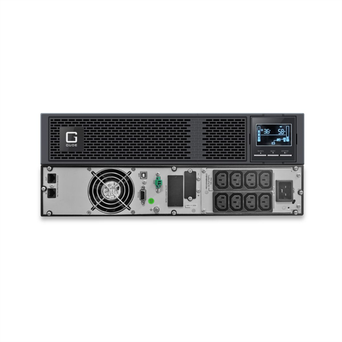 ROLINE ProSecure III 3000 RM2HE - Online UPS, 19" rack-versie, zwart, zwart