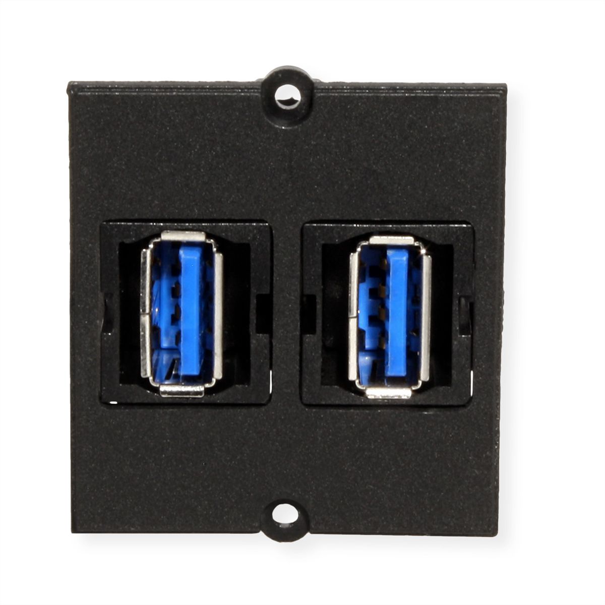 BACHMANN frame 2xUSB 3.0, 90° side outlet