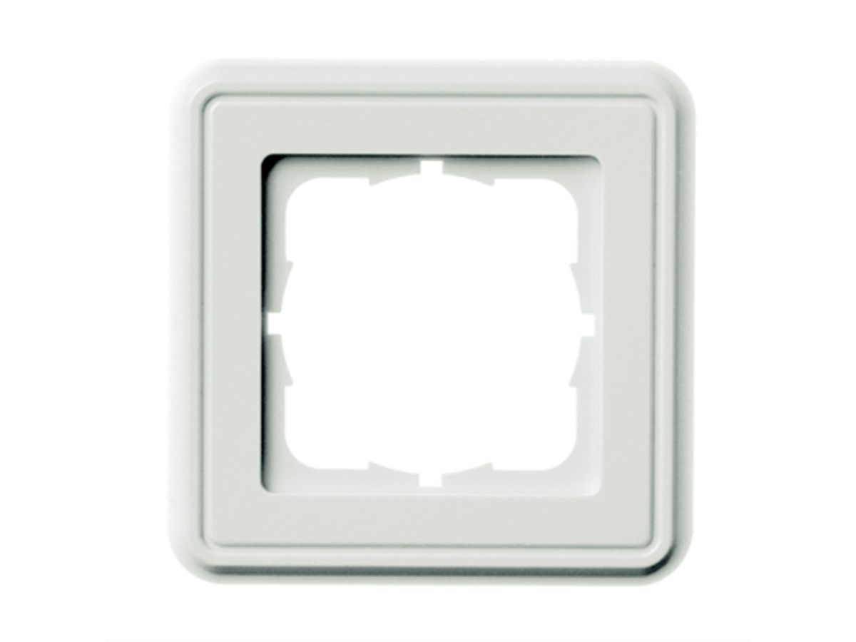 TELEGÄRTNER frame, enkel 80 x 80 mm, alpine wit, H