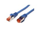 ROLINE patchkabel Cat.6 S/FTP (PiMF), componentniveau, LSOH, blauw, 1 m