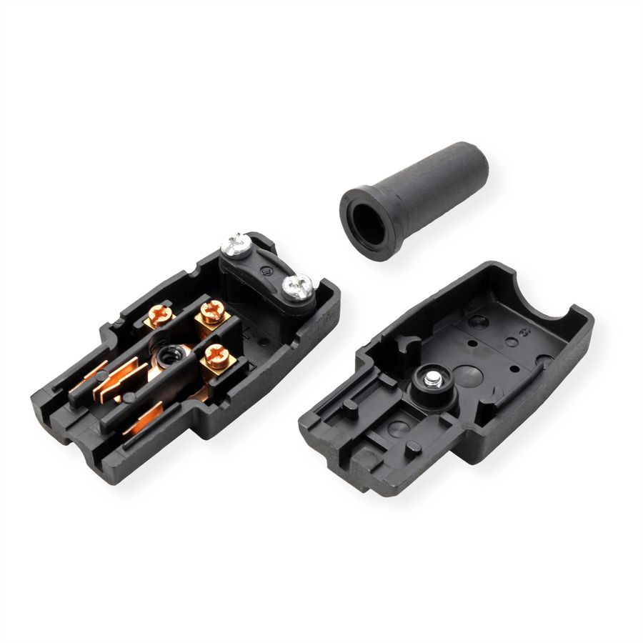 BACHMANN C15 connector voor warme apparaten Type 789 155°C, zwart