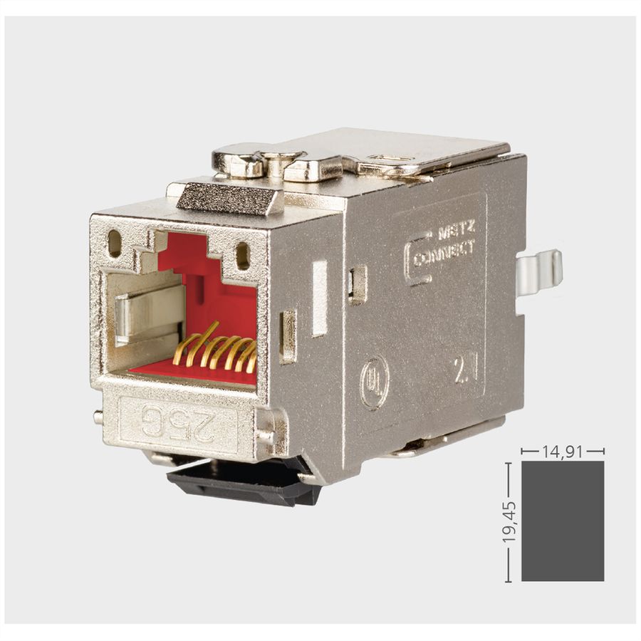 METZ CONNECT 25Gmodul, RJ45 Keystone Module