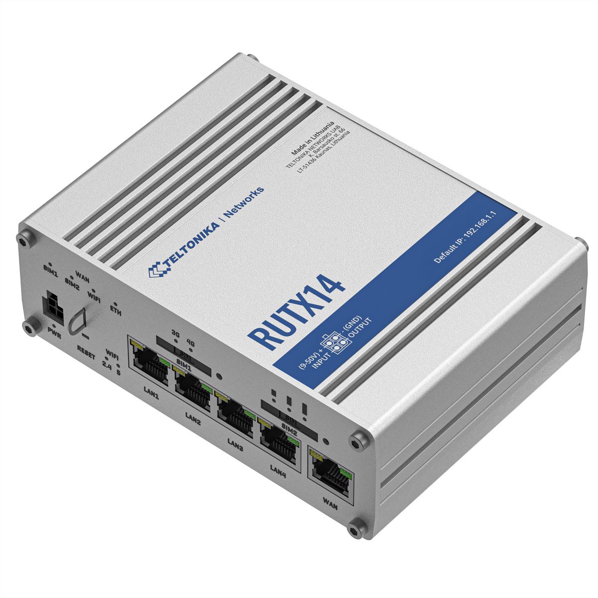 TELTONIKA RUTX14 LTE/4G CAT 12 Industriële router