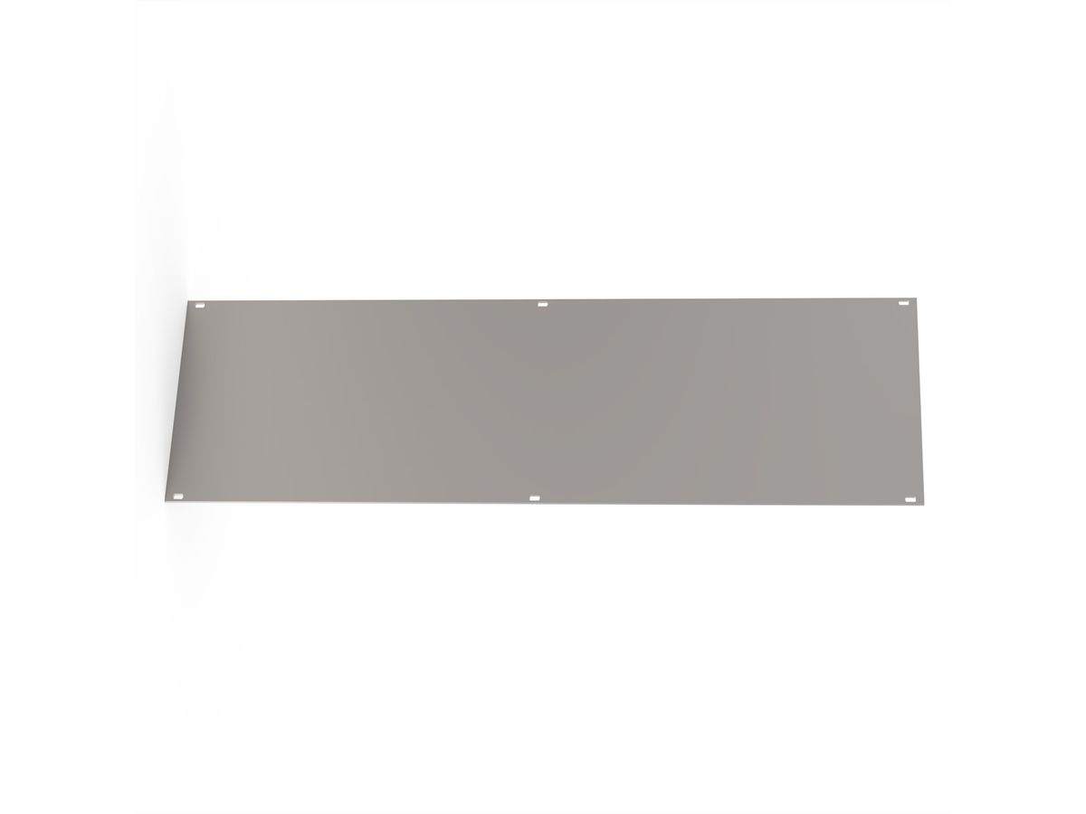 SCHROFF Front Panel, Unshielded, Screw Assembly 3 U, 84 HP, 2.5 mm, Al, Anodized