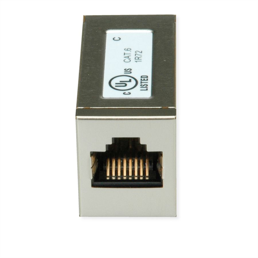 ROLINE RJ45 koppelstuk, afgeschermd, Cat.6 (Class E), Verpakking van 25 stuks