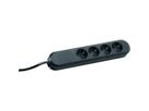 BACHMANN SMART 4xCEE7/3 black power 1.5m CEE7/7
