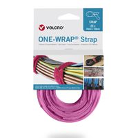 VELCRO® One Wrap® Bindband 20 mm x 230 mm, 25 stuks, roze