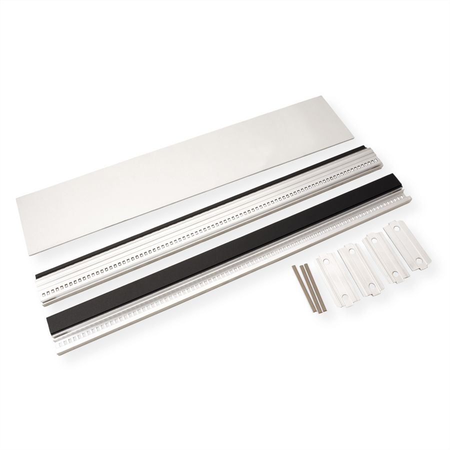 SCHROFF RatiopacPRO EMC Frontplaat, gegroefd, afgeschermd, 2 HE, 84 PK, 2,5 mm, Al, geanodiseerd voor, geleidend achter