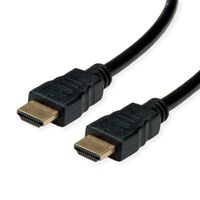 ROLINE RM HDMI High Speed Cable + Ethernet, M/M, black, 2 m