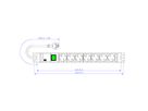 BACHMANN 19" PVC 7xCEE7/3 1xswitch power 2.0m CEE7/7