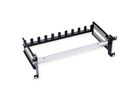 VALUE 19" Support Frame for DIN Rail-Mounted Devices, 3U, with Cable Management, black