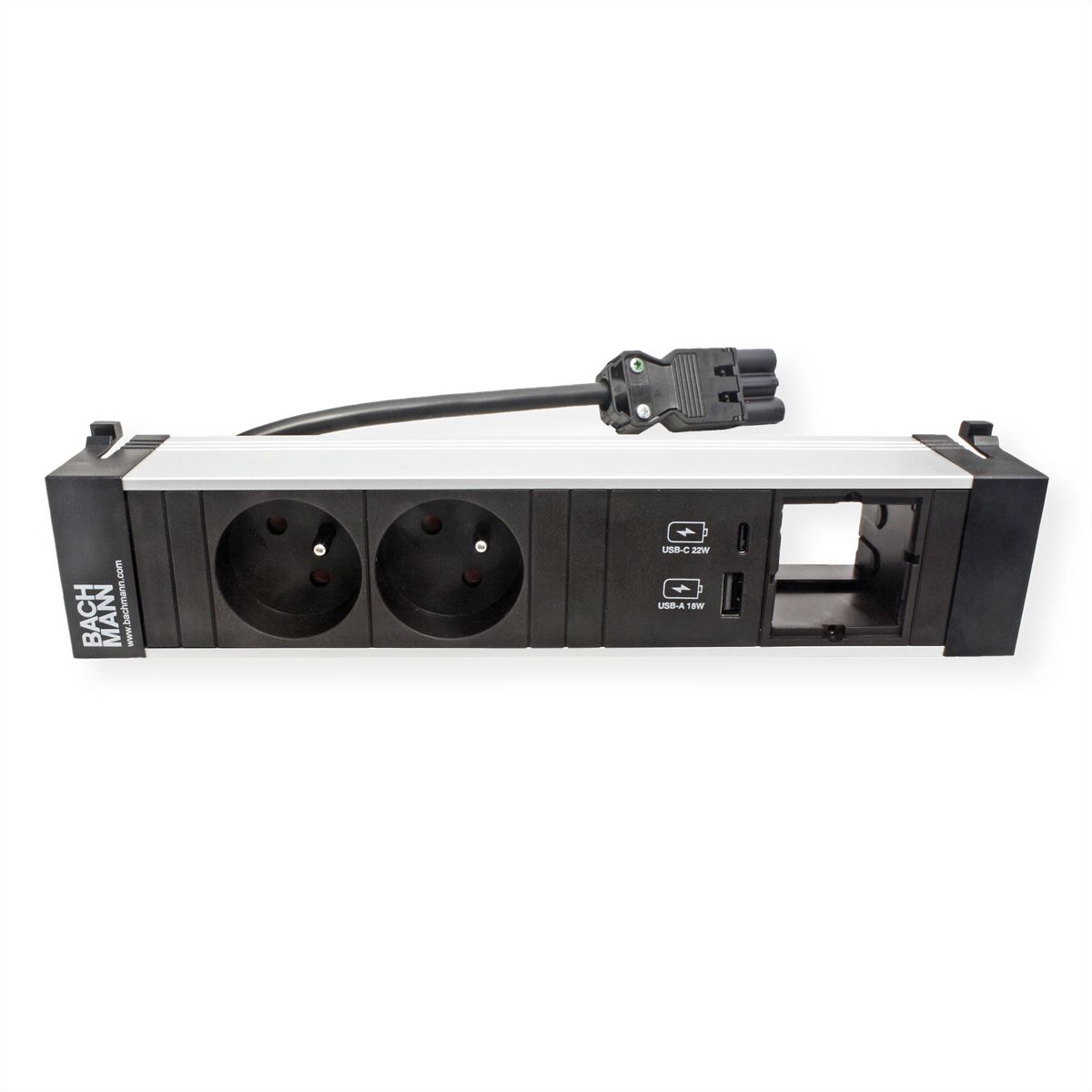 BACHMANN POWER FRAME M 2xUTE 1xCM 1xUSB A/C 22W 0.2m GST18