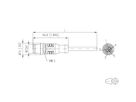 METZ CONNECT M12 sensor-/actuatorkabel, A-gecodeerd, M12 rechte stekker - vrij kabeleinde, onafgeschermd, 5-pins, PUR , 10 m