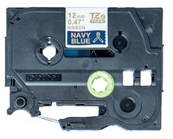 Brother TZE-RN34 Gold auf Marineblau TZe Etiketten erstellendes Band