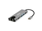 ROLINE USB 3.2 Gen 2 Typ C Multiport Docking Station, 4K HDMI, 2x USB 3.2 Gen 1, 1x SD/Micro SD Card Reader, 1x USB Type C PD (Power Delivery), 1x Gigabit Ethernet