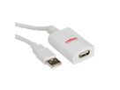 ROLINE USB 2.0 verlengkabel, wit, 5 m