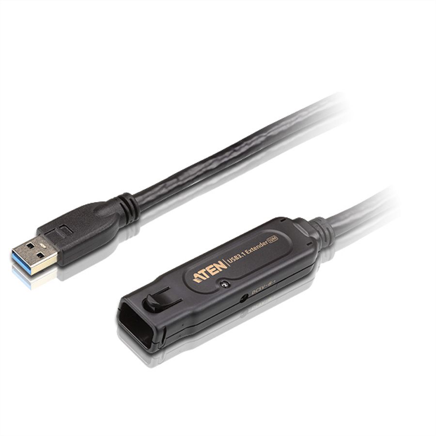ATEN UE3310 USB 3.1 Gen 1 Verlängerungskabel, schwarz, 10 m