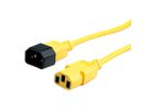 ROLINE Monitor Power Cable, IEC 320 C14 - C13, yellow, 0.8 m