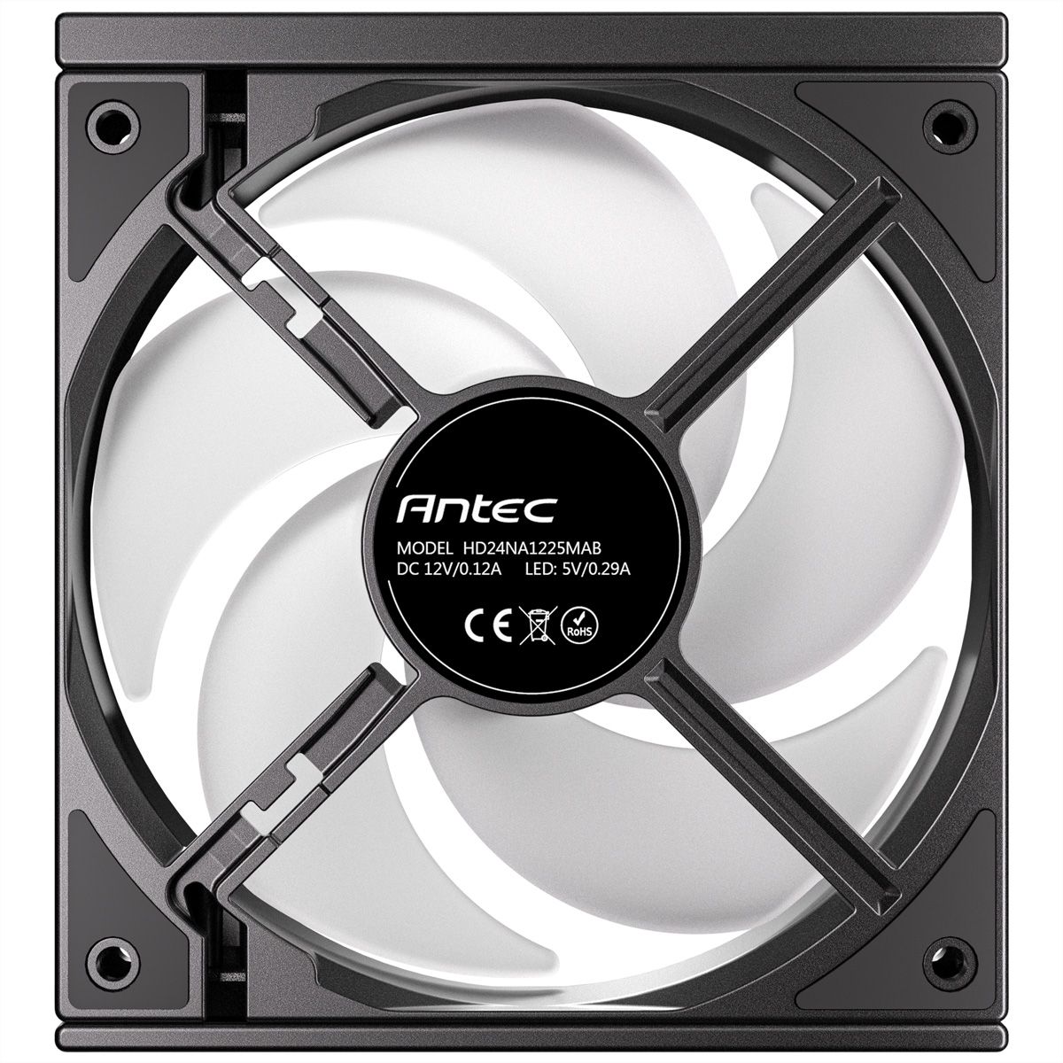 ANTEC C120 ARGB Fan Reverse PC Case Fan 120mm 3-in-1-Pack, black