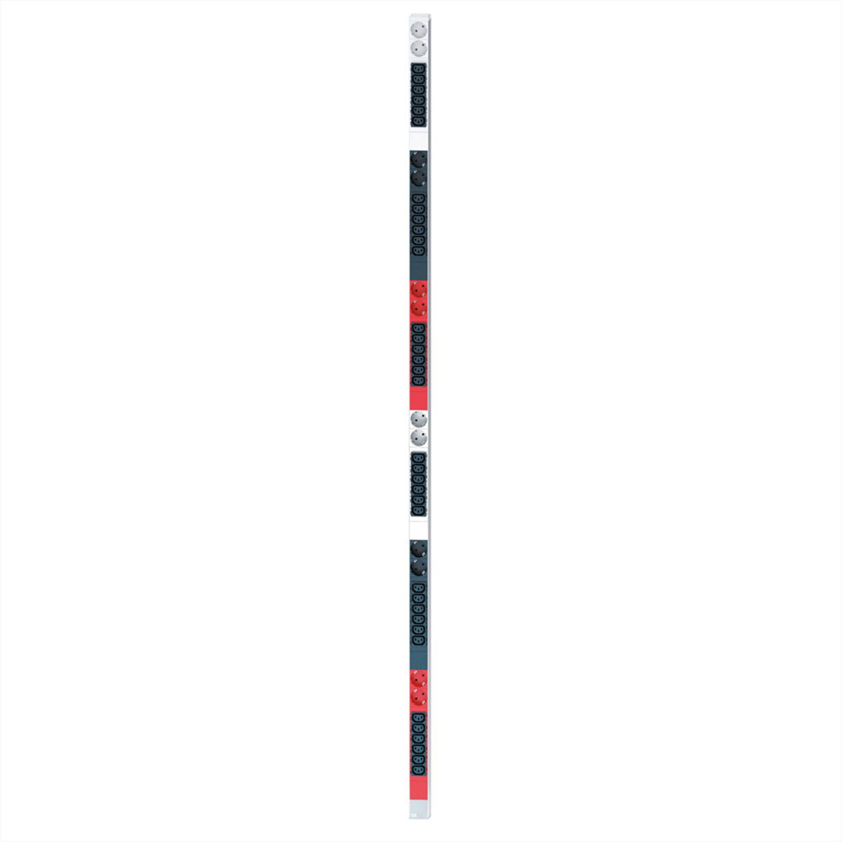 BACHMANN IT PDU ALU 0U 36x C13 12x earthing contact, fixed connection 2x 3x 32A
