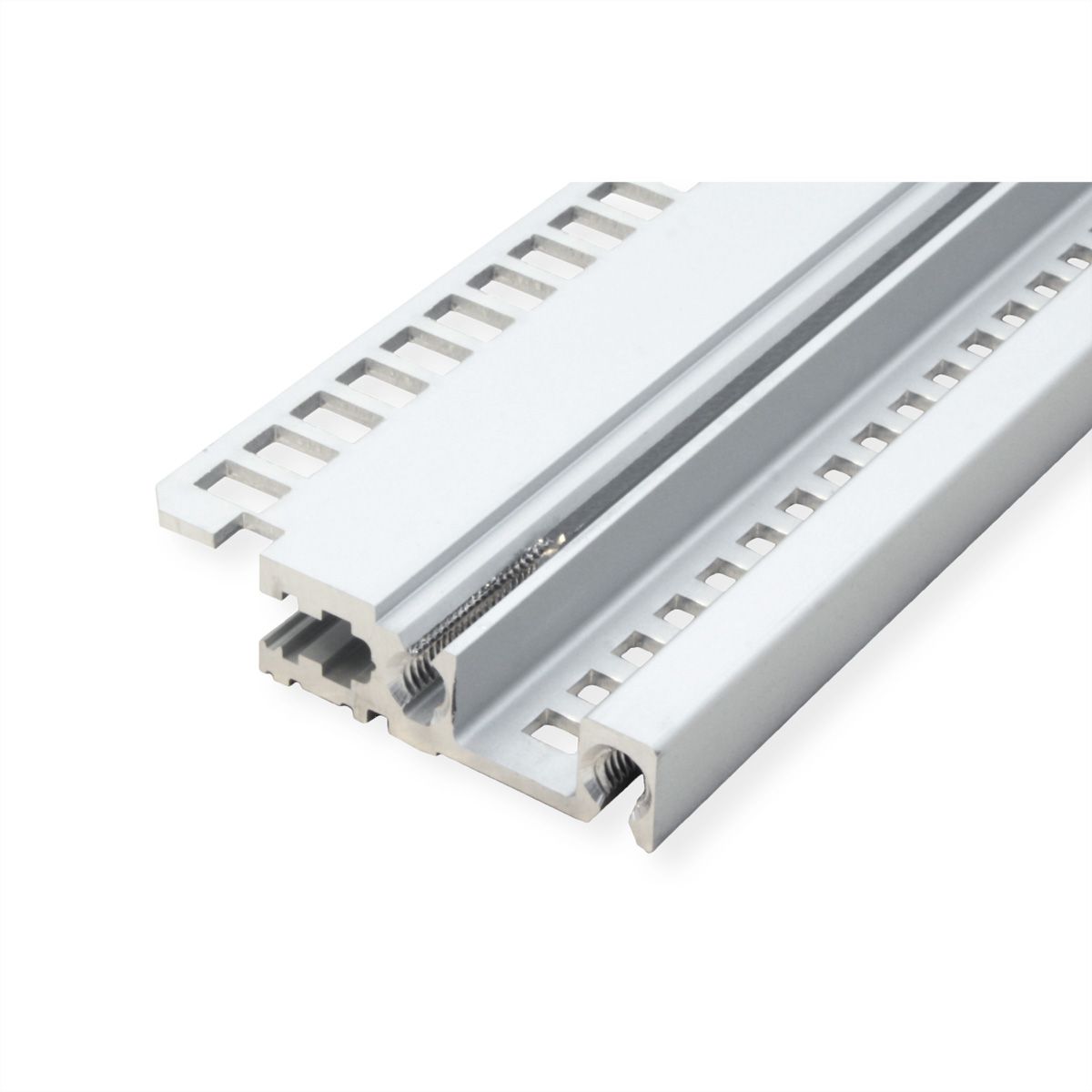 SCHROFF horizontale rail, voorzijde, type H-LD, zwaar, lange lip, voor IEEE toepassing, 63 PK