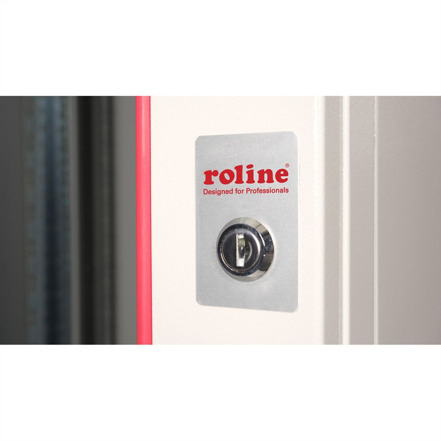 ROLINE 19-inch wall-mounted housing Pro 20 U, 600x600 WxD two-part swivelling grey