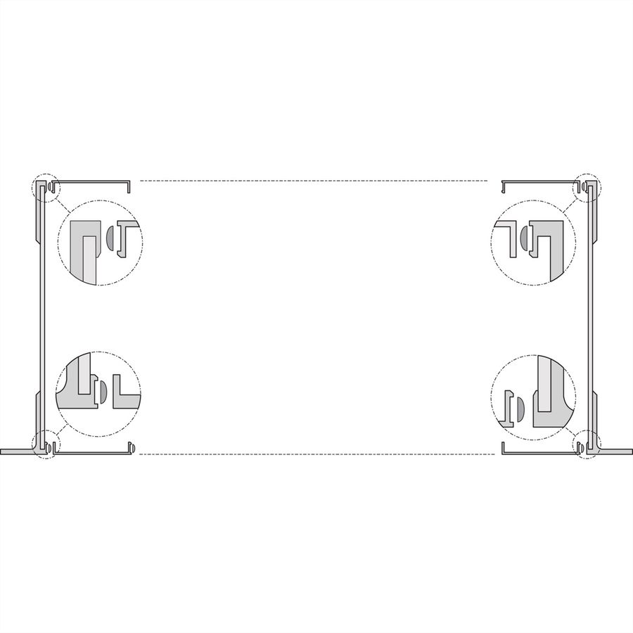 SCHROFF EuropacPRO Side Panel for Textile Gasket, Type R, 3 U, 175 mm