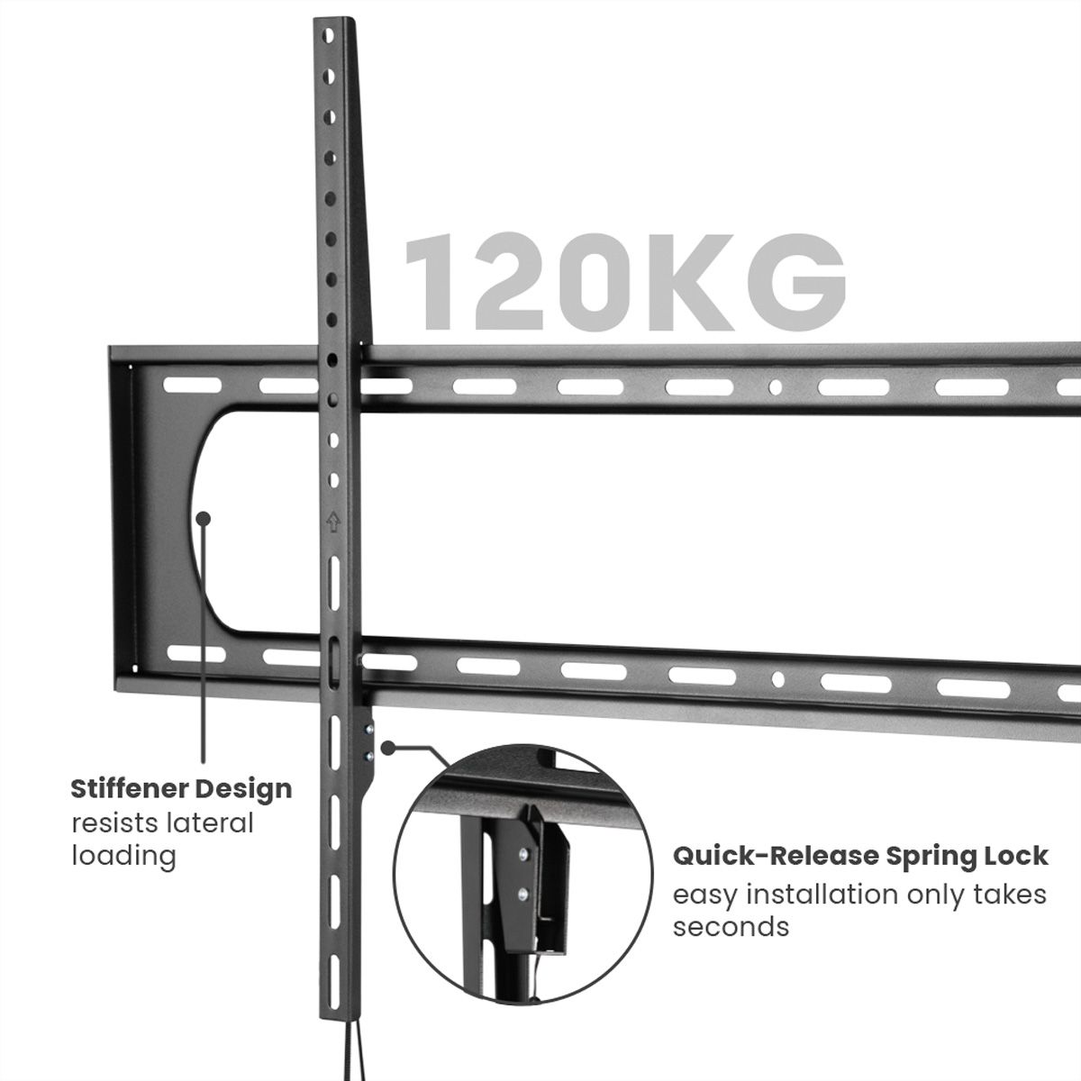VALUE TV Wall Mount, 35mm Wall Distance, <120kg, <304,8cm (120"), VESA 900x600
