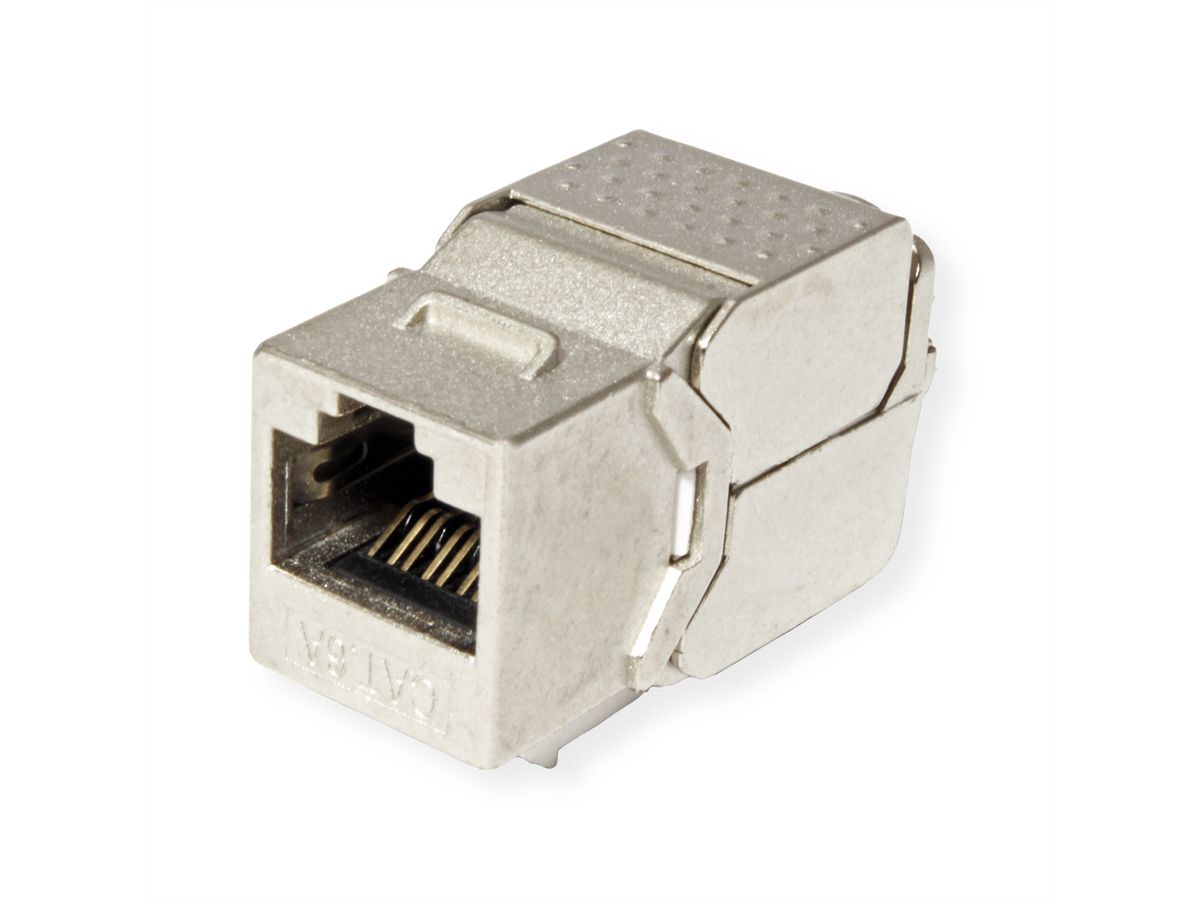 VALUE Cat.6A (klasse EA) Keystone, RJ-45, afgeschermd, zonder gereedschap, SLIM.