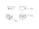 BACHMANN TWIST 2 1xUTE 1xUSB A/C 22W 2.0m AEH stainless steel look round