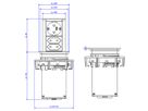 BACHMANN ELEVATOR 1x CEE 7/7 2x Euro, black, 2 m