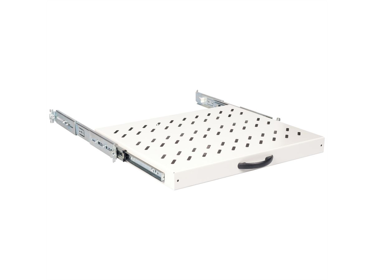 ROLINE 19-inch plank 1 U , Uitschuifbaar 350mm diep 25 kg grijs