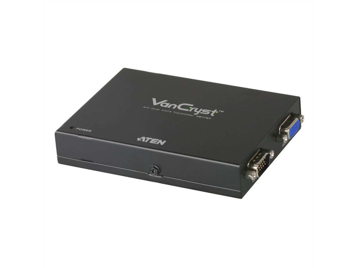 ATEN VE170 VGA Cat5 audio/video extender (Zender en Ontvanger)