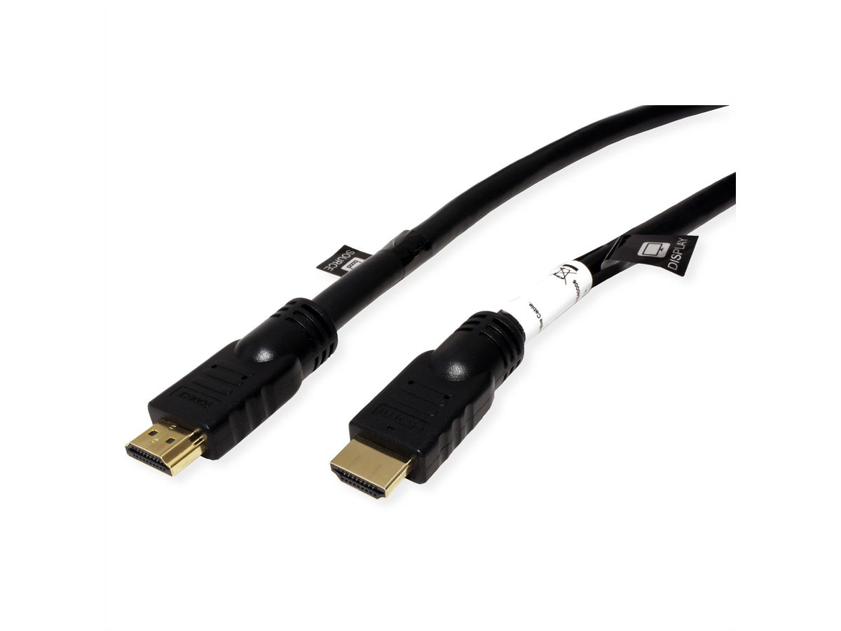 ROLINE UHD HDMI 4K Kabel, met Repeater, 15 m