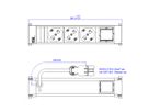 BACHMANN POWER FRAME 3xP40 1xCM 0.2m GST18 RAL9010