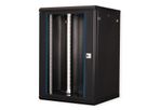 VALUE 19-Zoll Wandgehäuse 18HE, 600x600mm schwarz, Bausatz