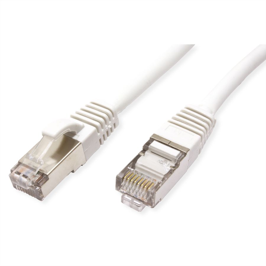 VALUE Patchkabel Cat.6 (Class E) S/FTP (PiMF), LS0H, wit, 5 m