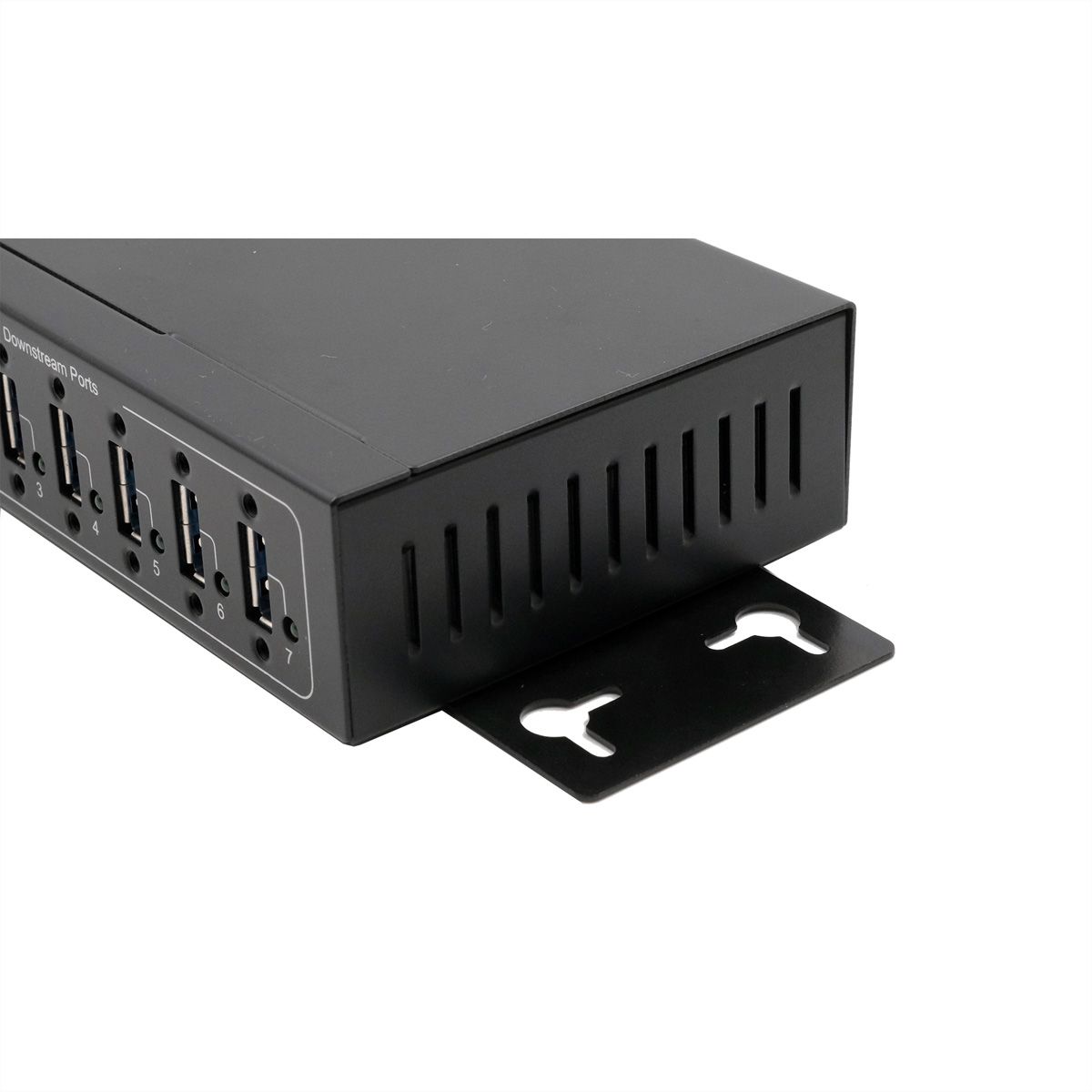 EXSYS EX-11214HMVS 4 Port USB 2.0 Metall HUB mit Netzteil 5V/2A Genesys Chipset