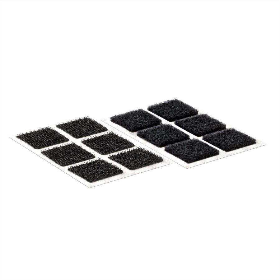 VELCRO® klittenband vierkanten zelfklevende klittenband 25 mm x 25 mm x 24 sets zwart