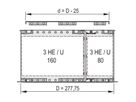 SCHROFF EuropacPRO Cover Plate for Bolting to Side Panel, 42 HP, 277.75 mm